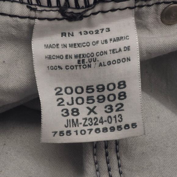 Lee Jeans Mens 38x32 Black Regular Fit Straight Leg Denim Classic Five Pocket - Picture 7 of 12